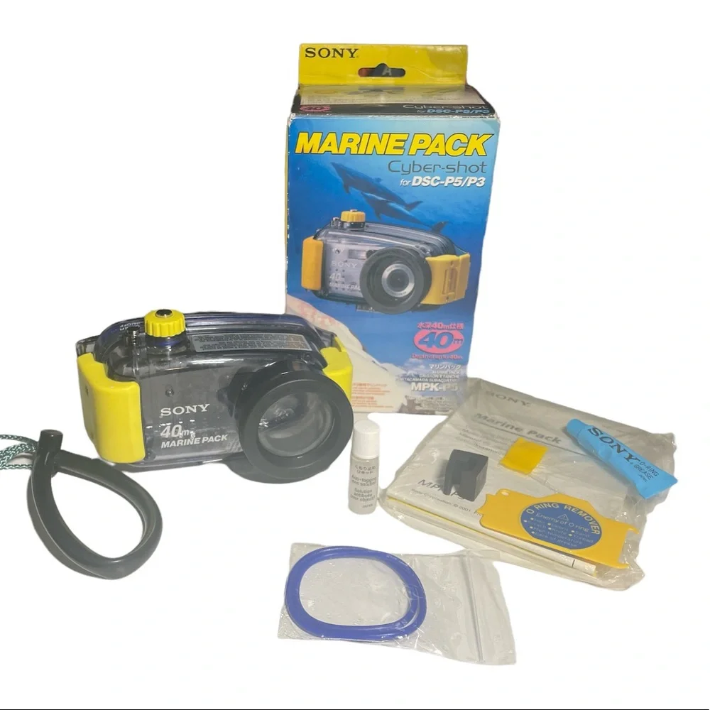Waterproofing Sony Marine Pack For Cyber-shot Dsc-P5/P3 W/ OG Box & More
